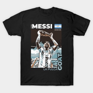 Lionel Messi - Street Art - Soccer Icons T-Shirt